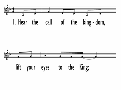 HEAR THE CALL OF THE KINGDOM - Lead Line-ppt