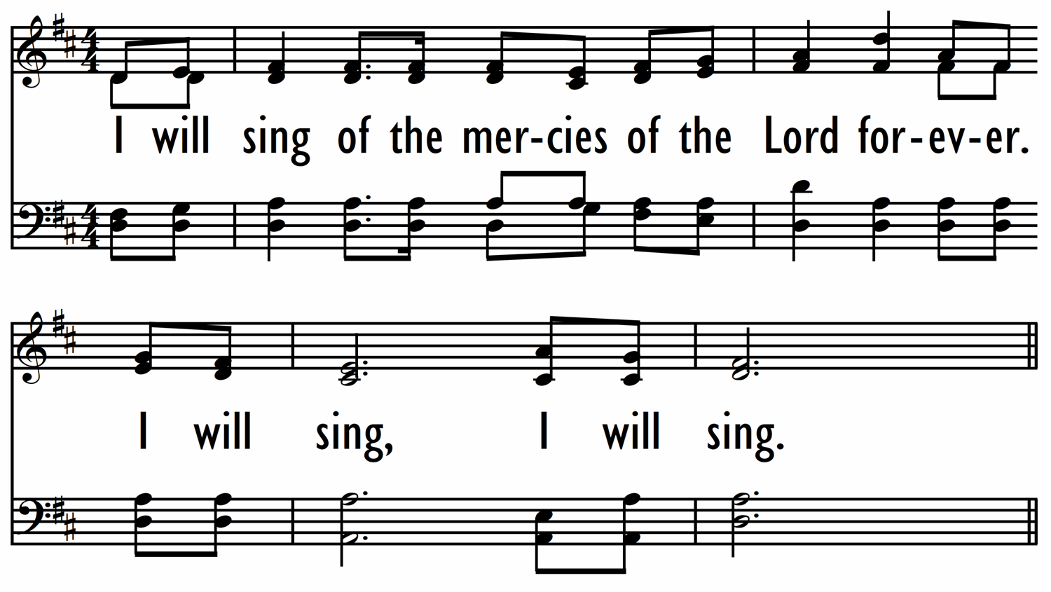 I WILL SING OF THE MERCIES-ppt
