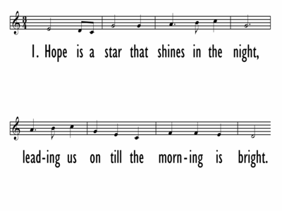 HOPE IS A STAR - Lead Line-ppt