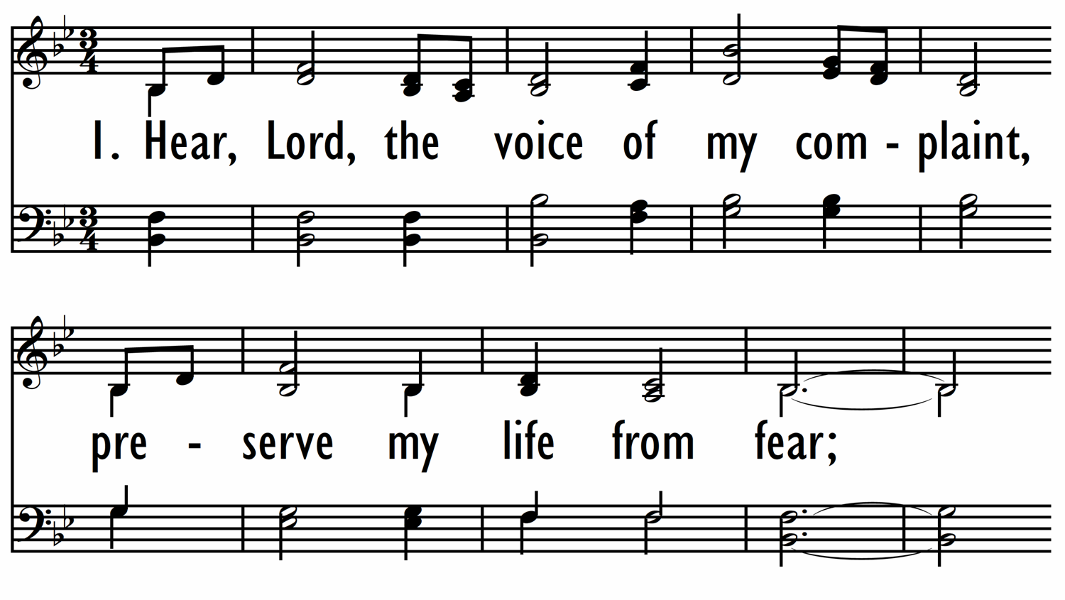 HEAR, LORD, THE VOICE OF MY COMPLAINT-ppt