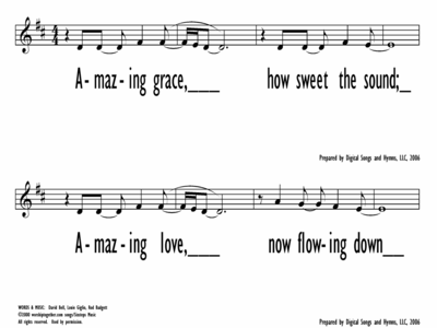 GRACE FLOWS DOWN - Lead Line-ppt