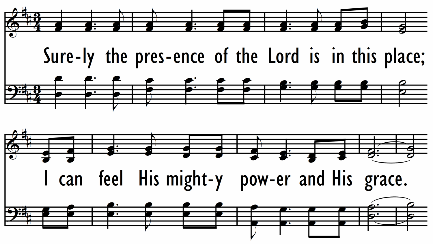 SURELY THE PRESENCE OF THE LORD-ppt