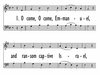 O COME, O COME EMMANUEL - HymnCharts Lead Sheet-ppt