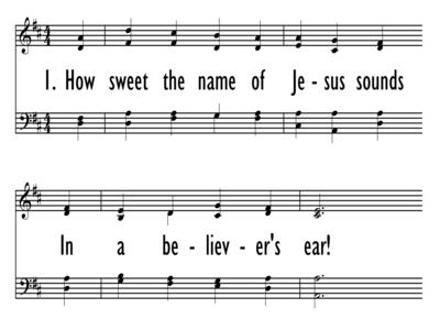 HOW SWEET THE NAME OF JESUS SOUNDS-ppt