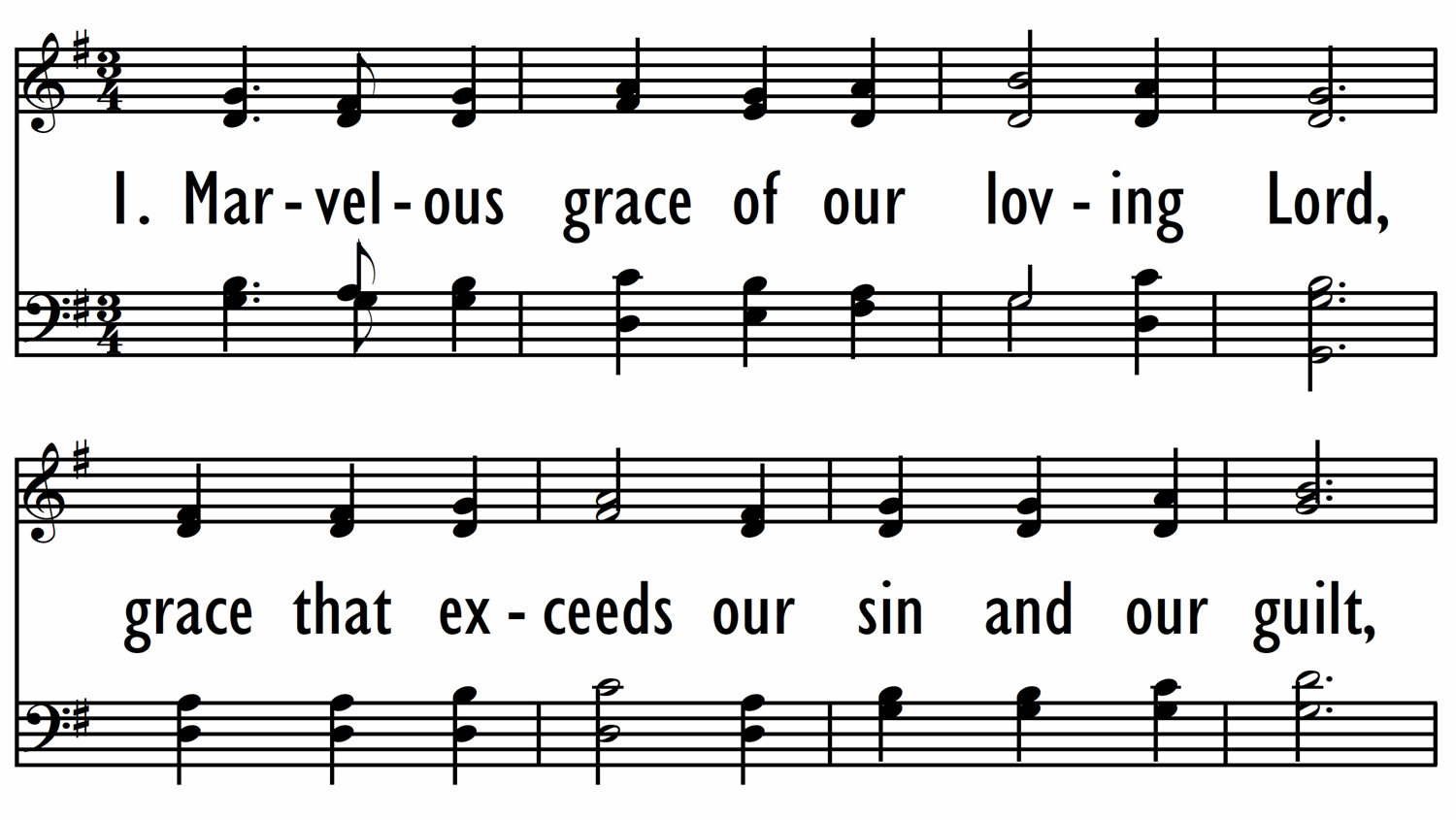 MARVELOUS GRACE OF OUR LOVING LORD-ppt