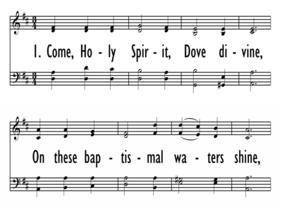 COME HOLY SPIRIT, DOVE DIVINE-ppt