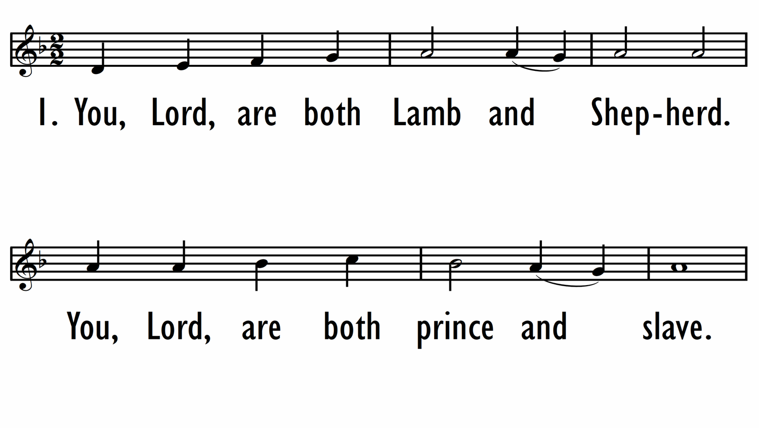 YOU, LORD, ARE BOTH LAMB AND SHEPHERD-ppt