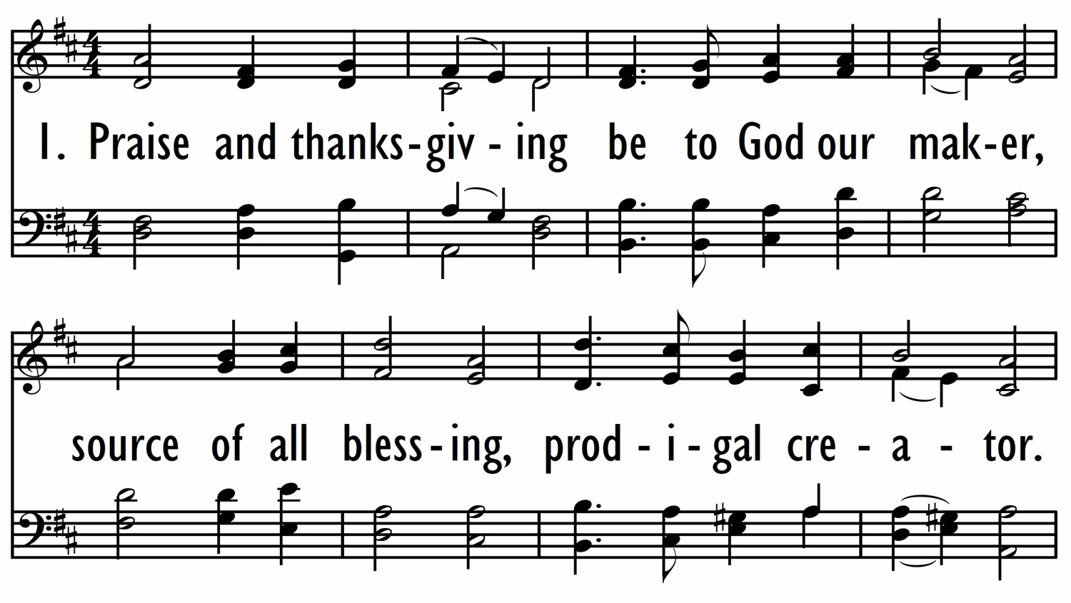 PRAISE AND THANKSGIVING BE TO GOD-ppt
