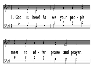 GOD IS HERE-ppt