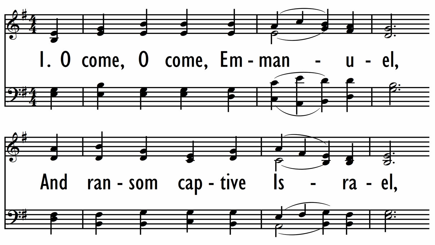 O COME, O COME, EMMANUEL-ppt