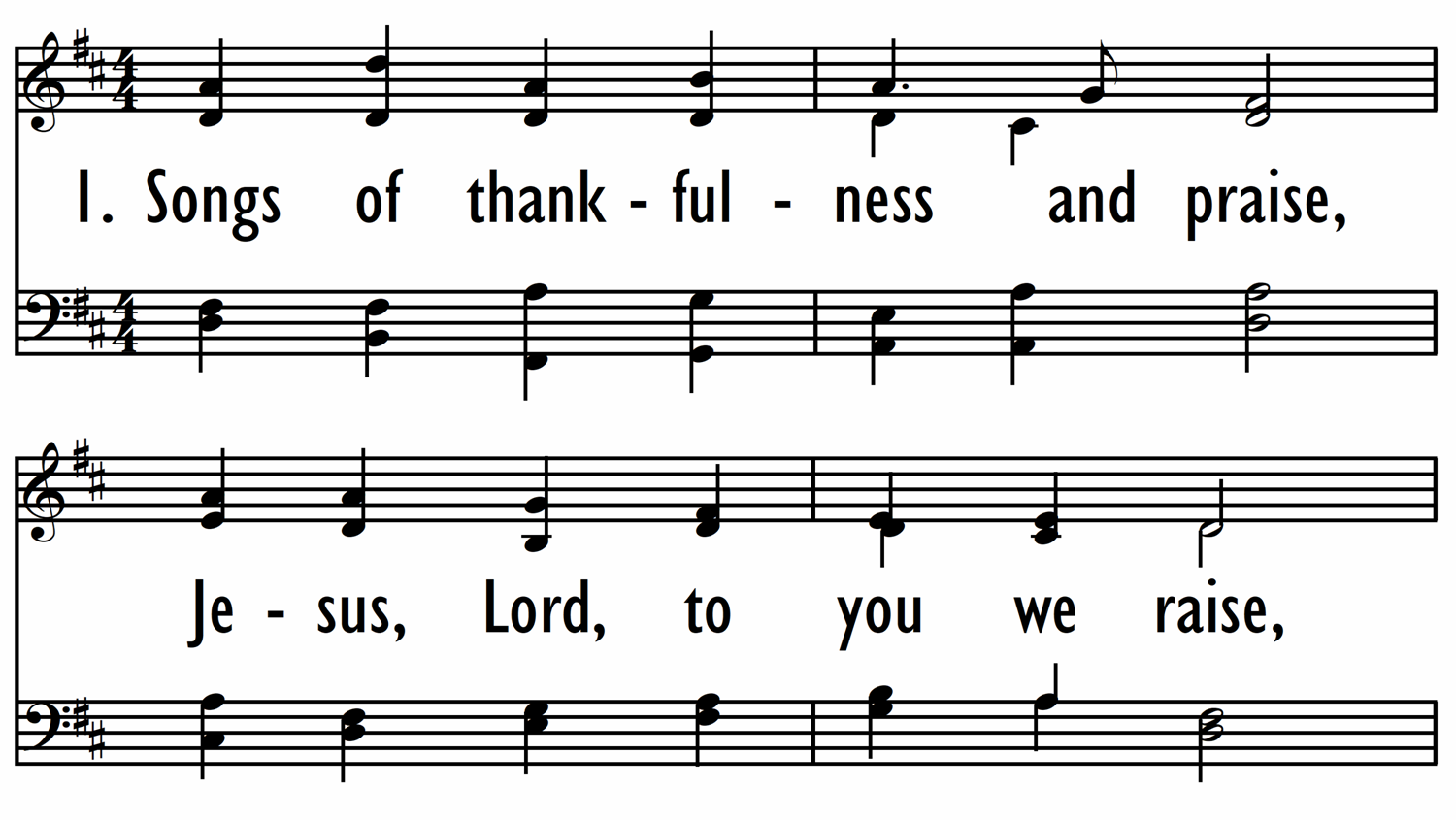 SONGS OF THANKFULNESS AND PRAISE | Digital Songs & Hymns