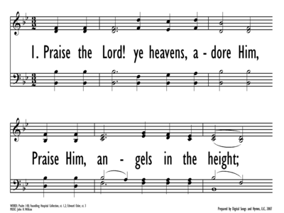 PRAISE THE LORD! YE HEAVENS ADORE HIM-ppt