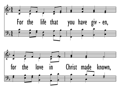 FOR THE LIFE THAT YOU HAVE GIVEN-ppt