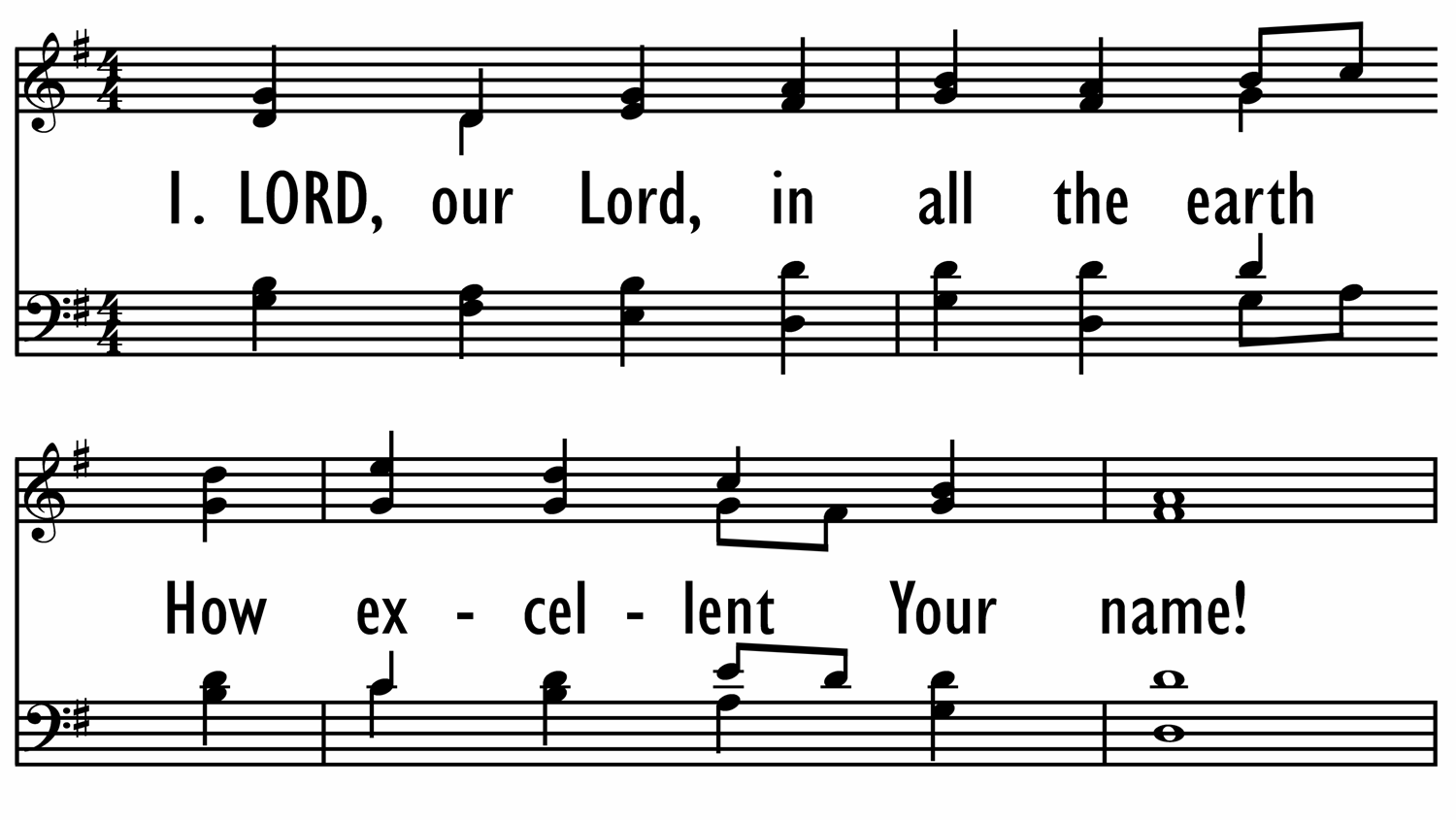 PSALM 8 Digital Songs Hymns