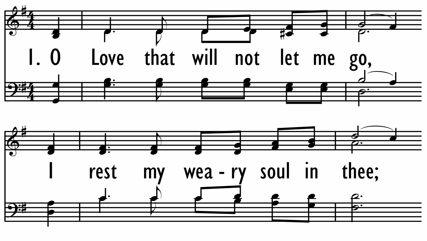 O LOVE THAT WILT NOT LET ME GO-ppt