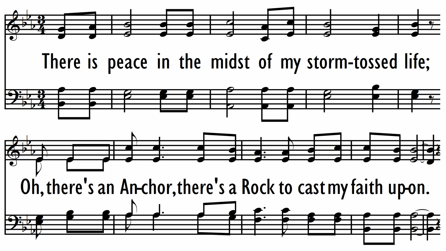 PEACE IN THE MIDST OF THE STORM - Chorus Only-ppt