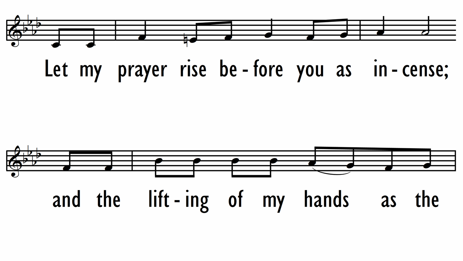 PSALM 141:1-4a, 8 -  A Responsorial Setting - Lead Line-ppt