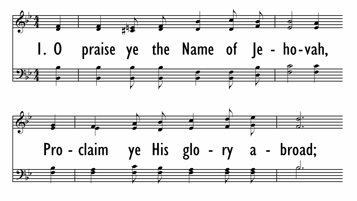 O PRAISE YE THE NAME OF JEHOVAH-ppt