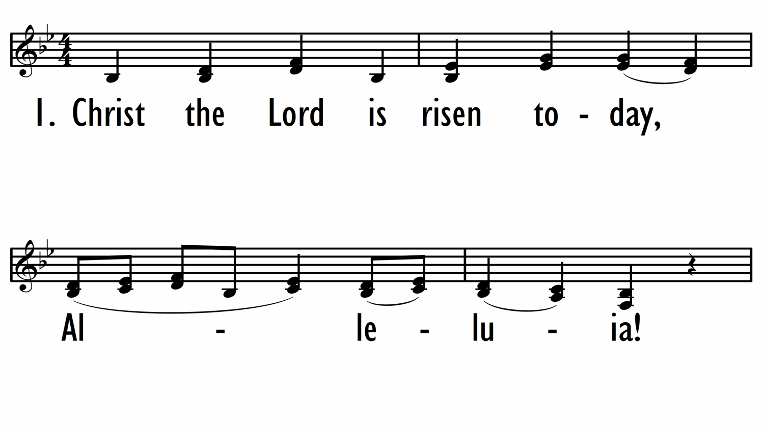 CHRIST THE LORD IS RISEN TODAY - Vocal-ppt