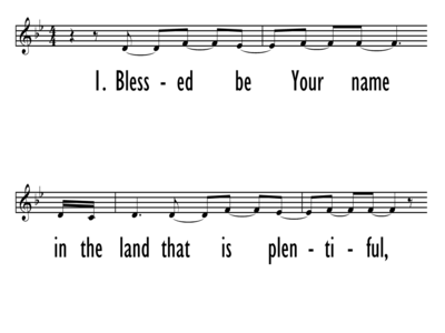 BLESSED BE YOUR NAME - Lead Line-ppt