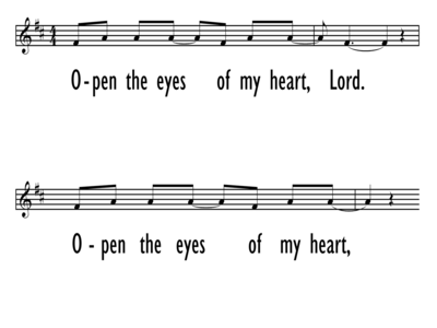 OPEN THE EYES OF MY HEART - Lead LIne-ppt