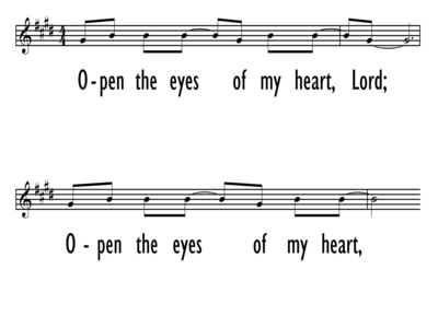 OPEN THE EYES OF MY HEART - Lead LIne-ppt