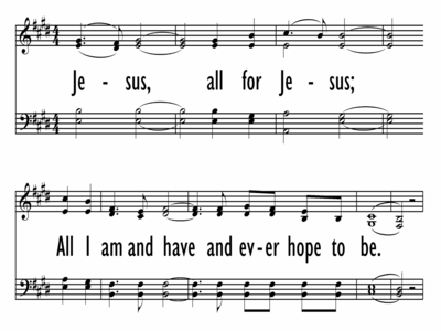 JESUS, ALL FOR JESUS - Hymn-ppt
