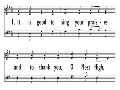 IT IS GOOD TO SING YOUR PRAISES-ppt