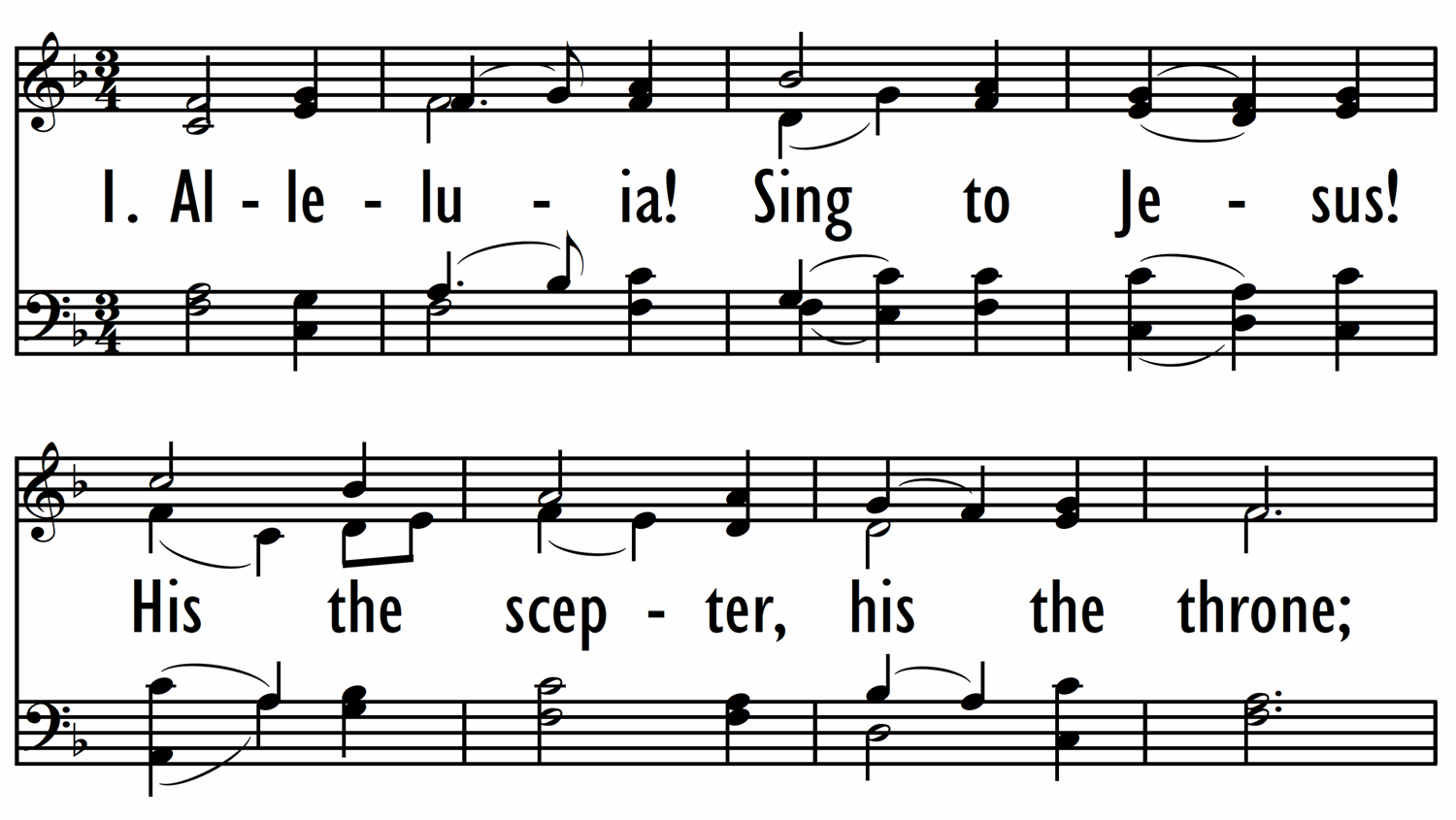 ALLELUIA! SING TO JESUS-ppt