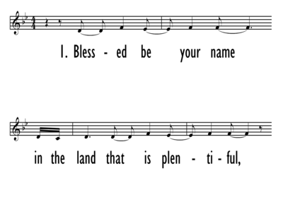 BLESSED BE YOUR NAME - Lead Line-ppt
