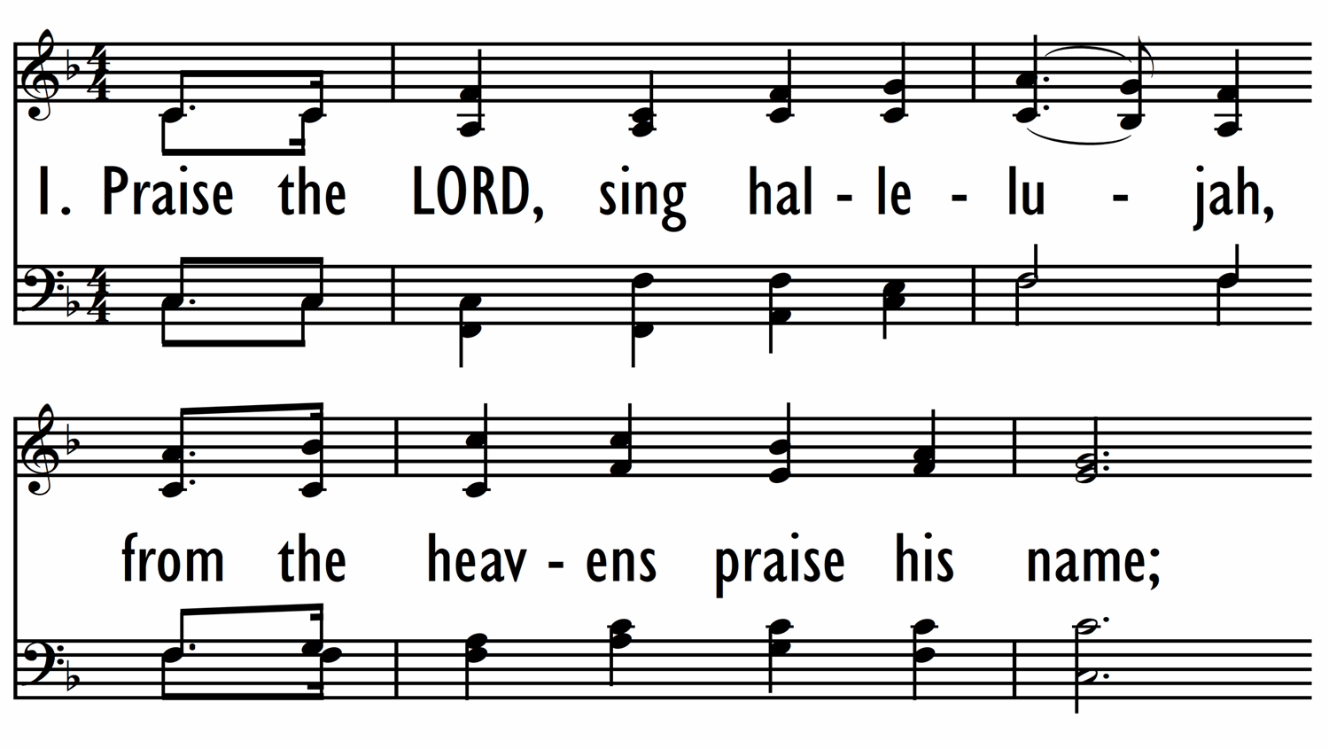 PRAISE THE LORD, SING HALLELUJAH-ppt
