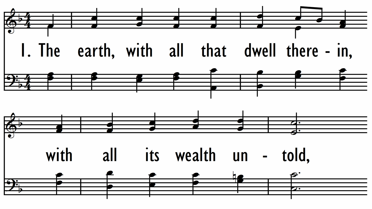 THE EARTH, WITH ALL THAT DWELL THEREIN-ppt