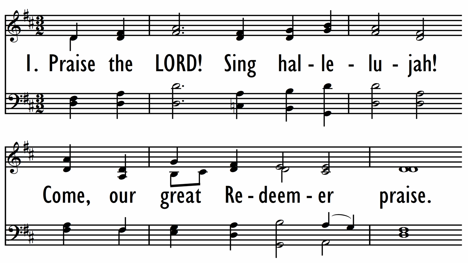 PRAISE THE LORD! SING HALLELUJAH-ppt