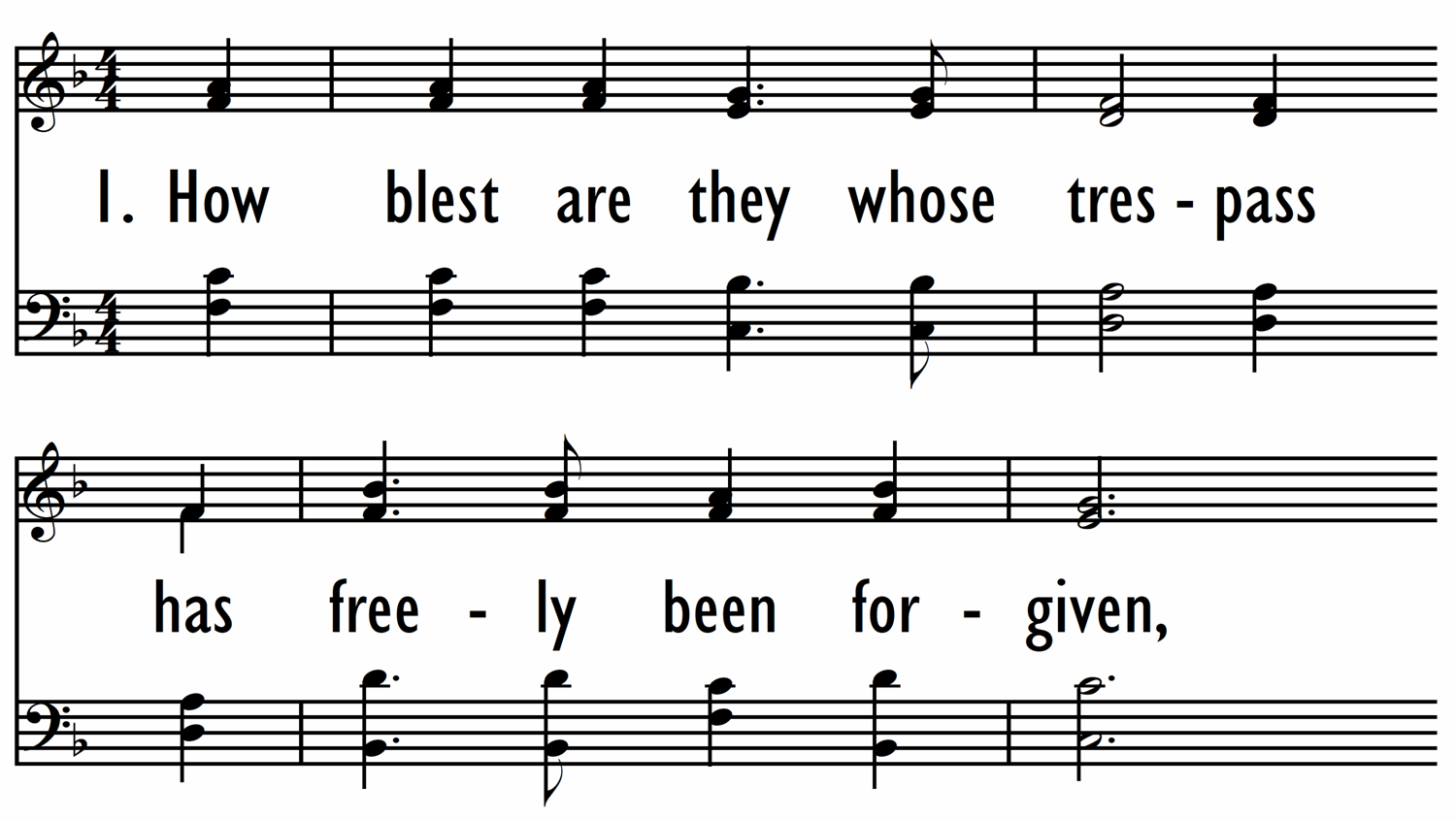 HOW BLEST ARE THEY WHOSE TRESPASS-ppt