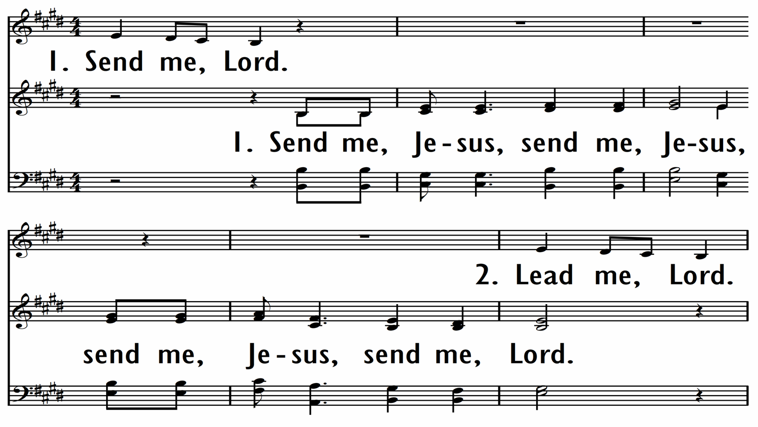 SEND ME JESUS Digital Songs Hymns