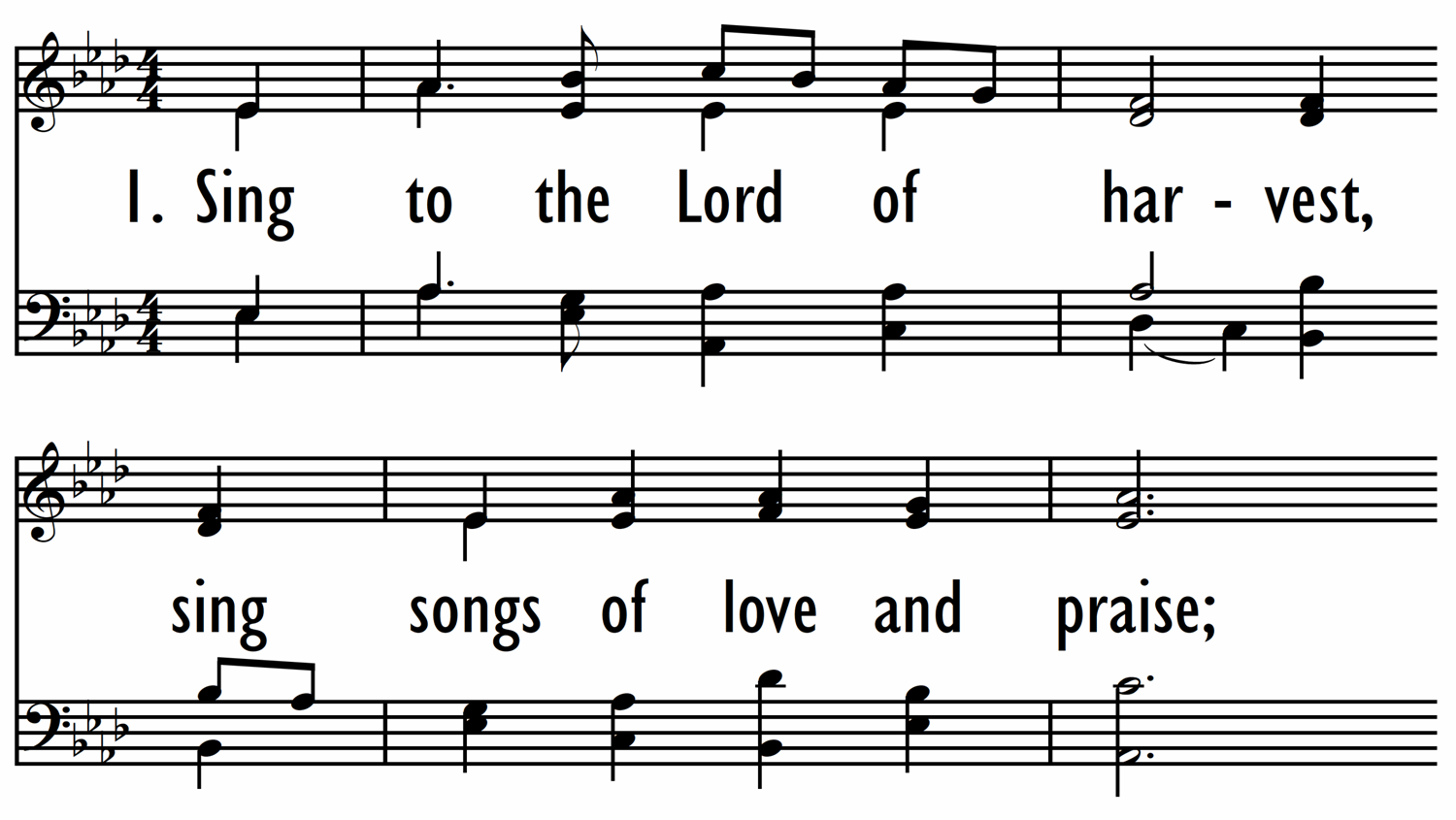 SING TO THE LORD OF HARVEST-ppt
