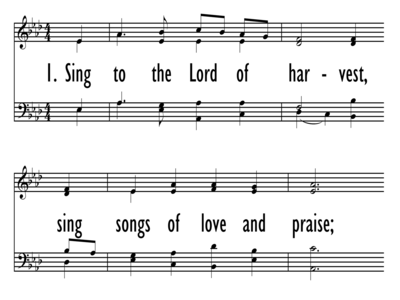 SING TO THE LORD OF HARVEST-ppt