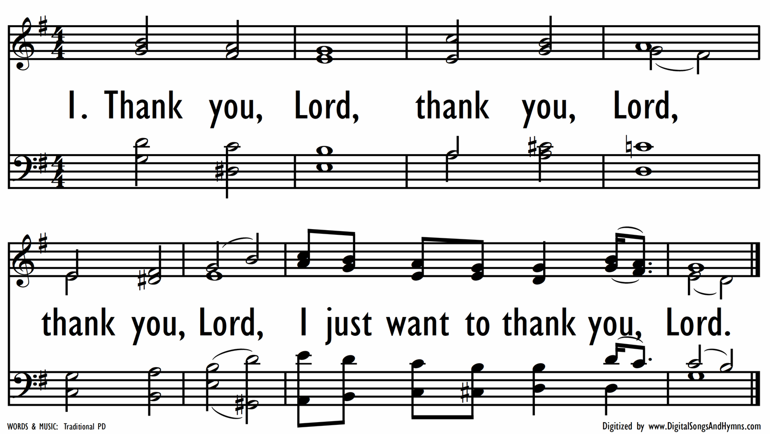 THANK YOU, LORD | Digital Songs & Hymns