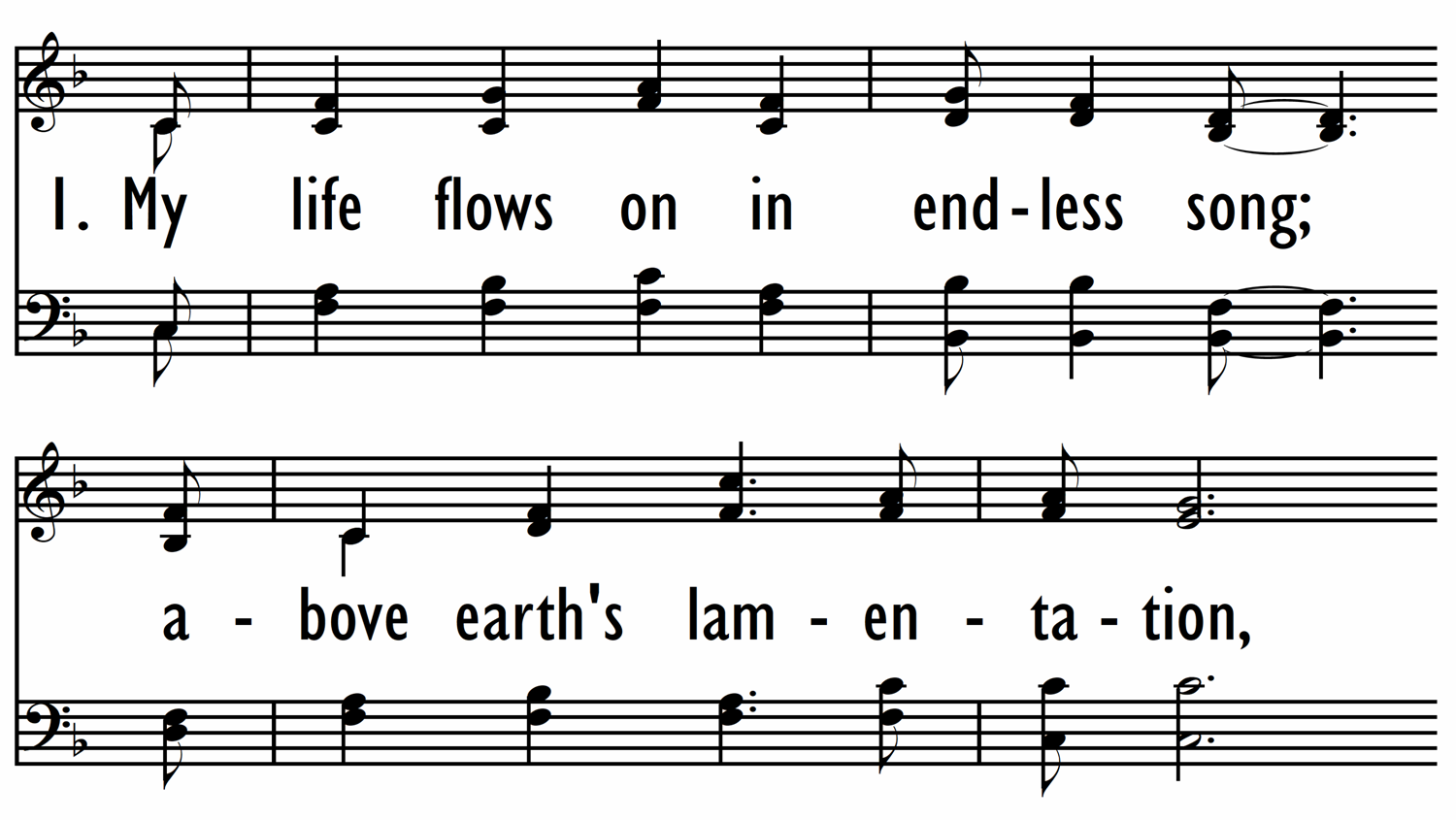 MY LIFE FLOWS ON IN ENDLESS SONG-ppt