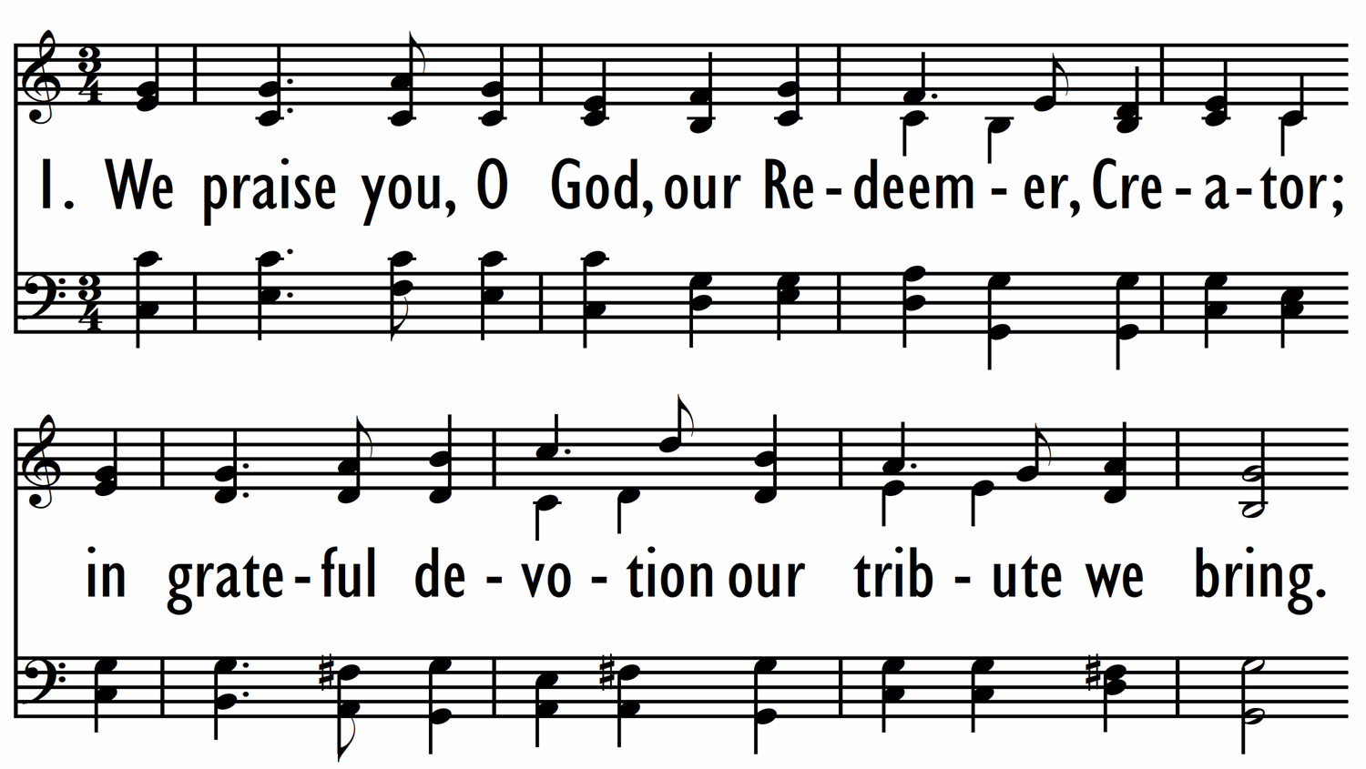 WE PRAISE YOU, O GOD-ppt