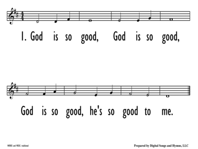 GOD IS SO GOOD - Lead Line-ppt