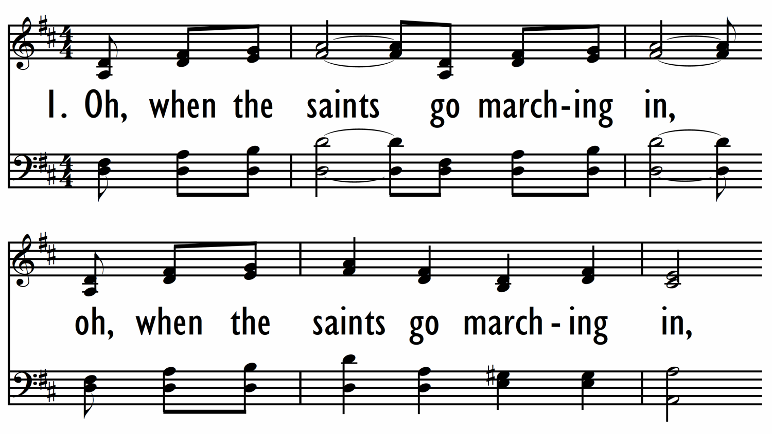 OH, WHEN THE SAINTS GO MARCHING IN-ppt