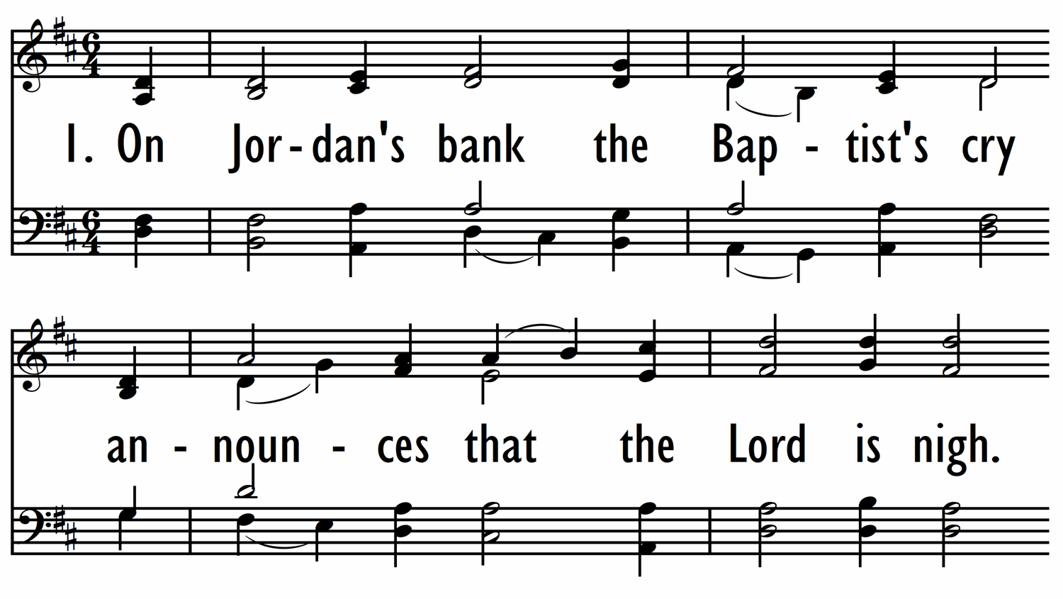 ON JORDAN'S BANK THE BAPTIST'S CRY-ppt