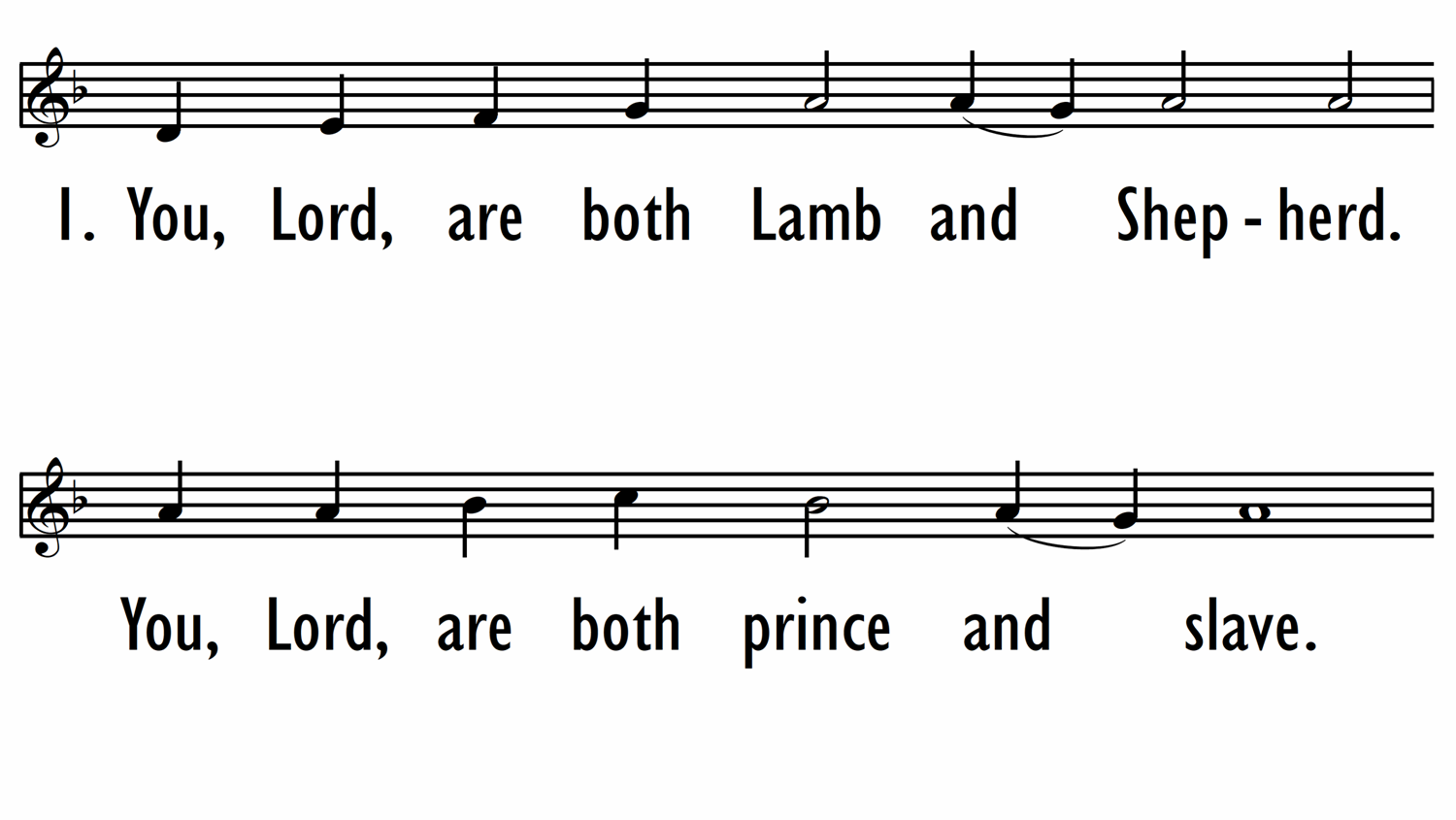 YOU, LORD, ARE BOTH LAMB AND SHEPHERD - Lead Lline-ppt