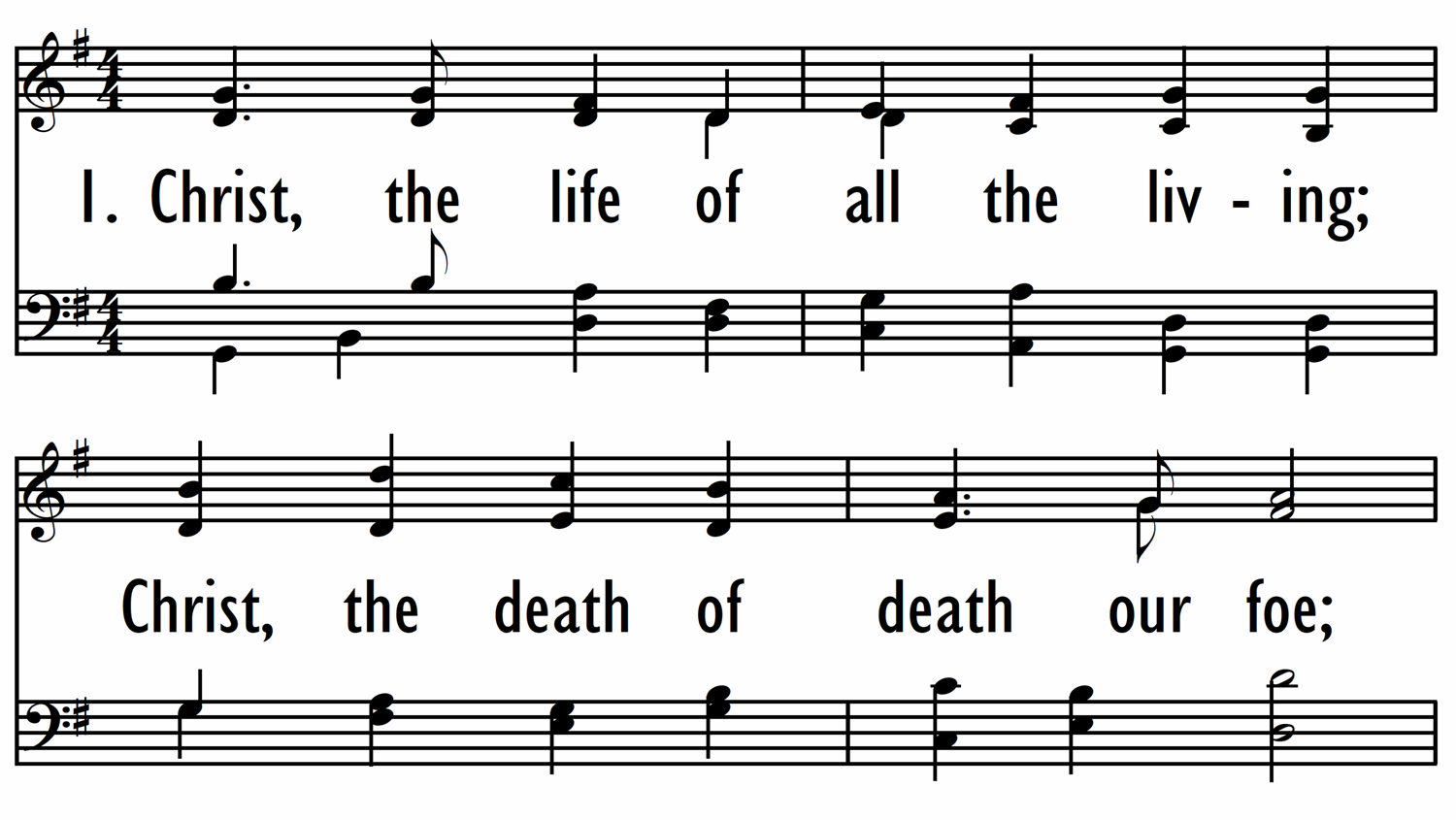CHRIST, THE LIFE OF ALL THE LIVING-ppt