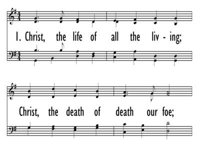 CHRIST, THE LIFE OF ALL THE LIVING-ppt