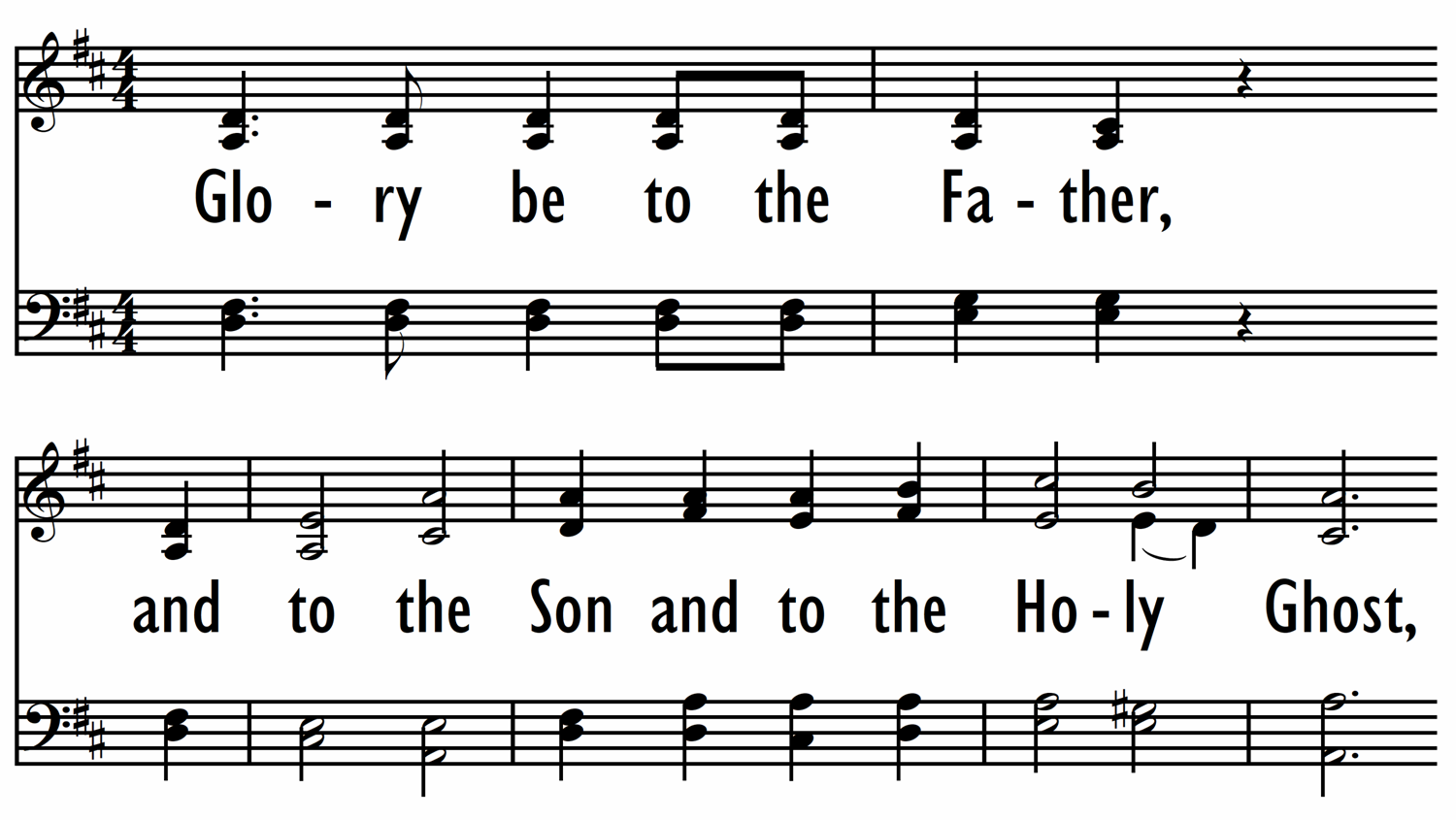 GLORY BE TO THE FATHER-ppt