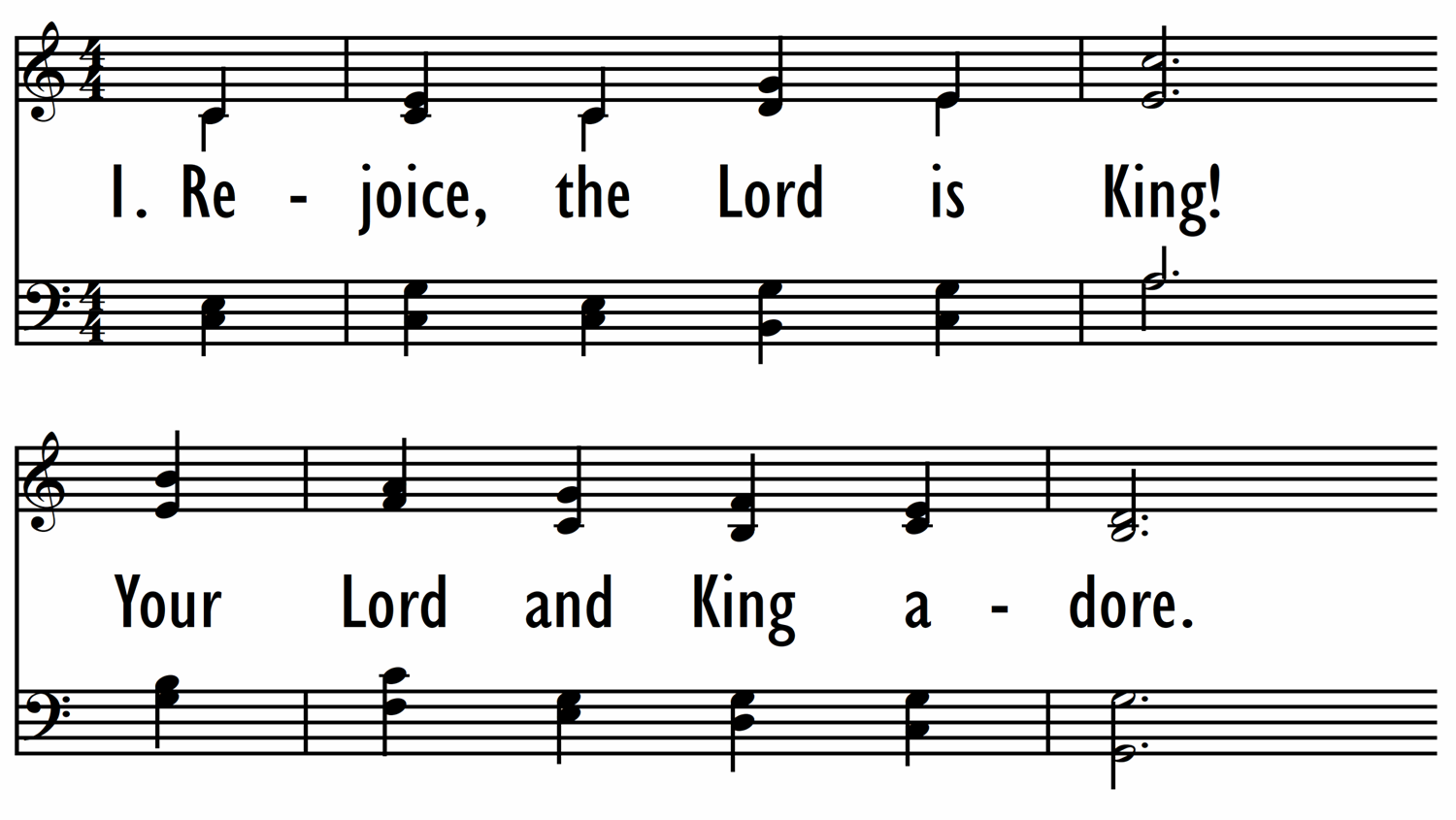REJOICE, THE LORD IS KING (no descant)-ppt