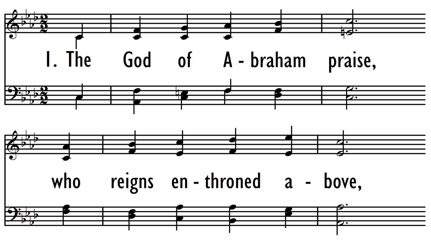 THE GOD OF ABRAHAM PRAISE-ppt