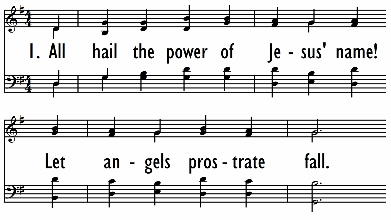 ALL HAIL THE POWER OF JESUS' NAME-ppt